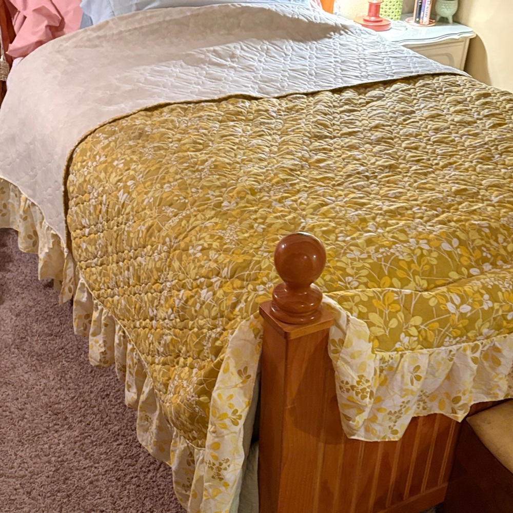 Vintage Sears And Roebuck 1970’s Bedspread With Coverlet Piece Full